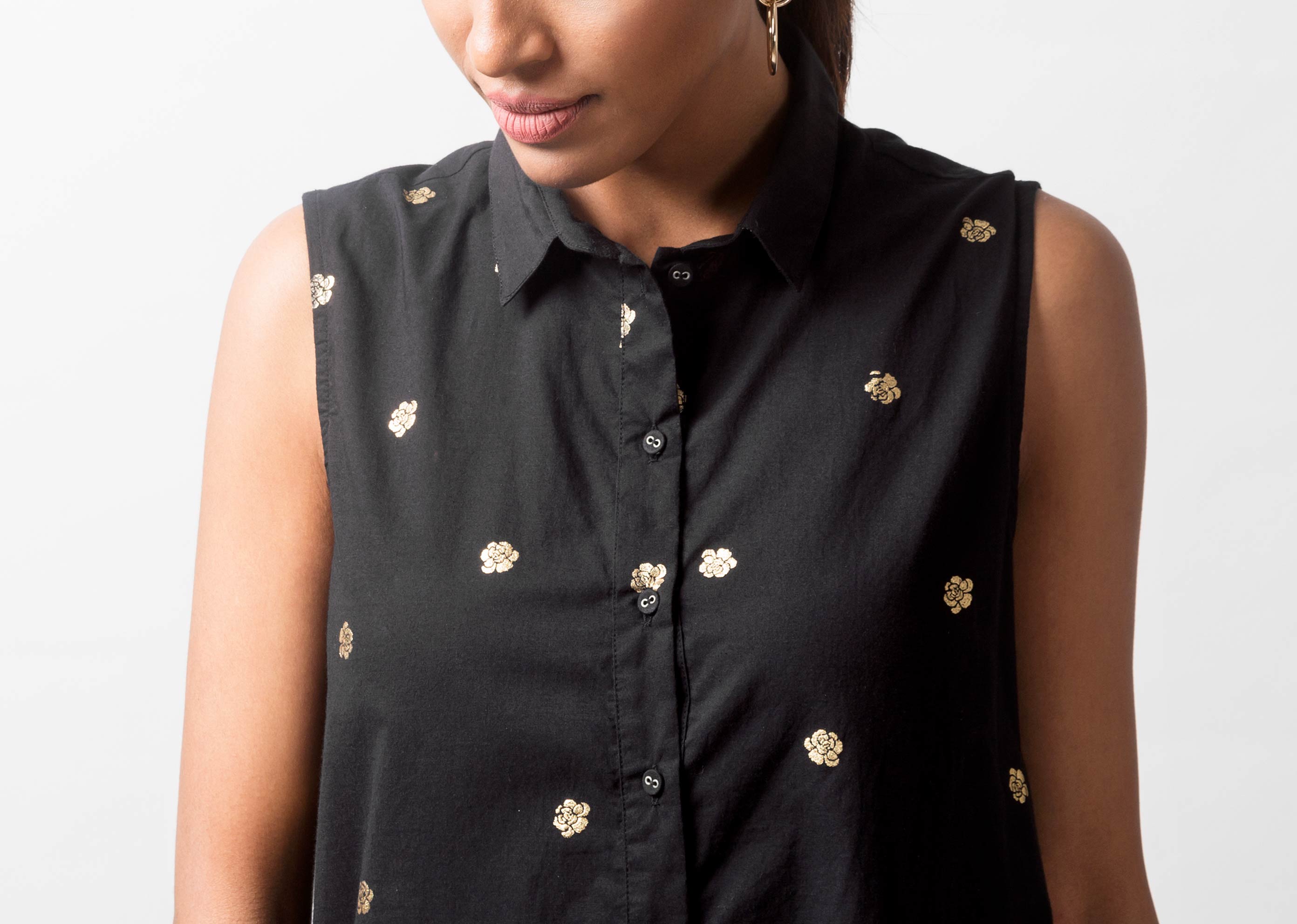Parallel Kurta - Black