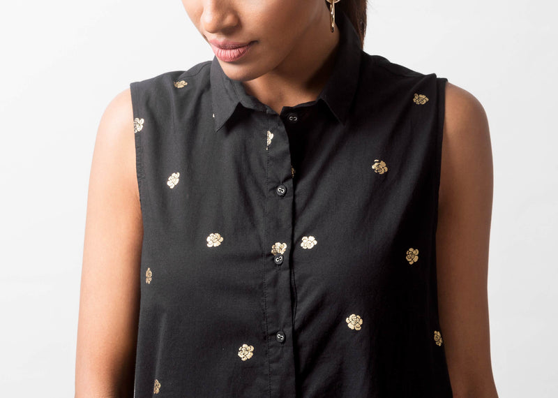 Parallel Kurta - Black