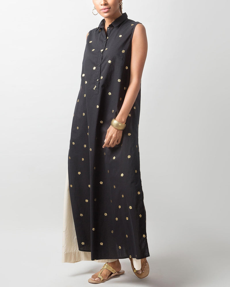 Parallel Kurta - Black