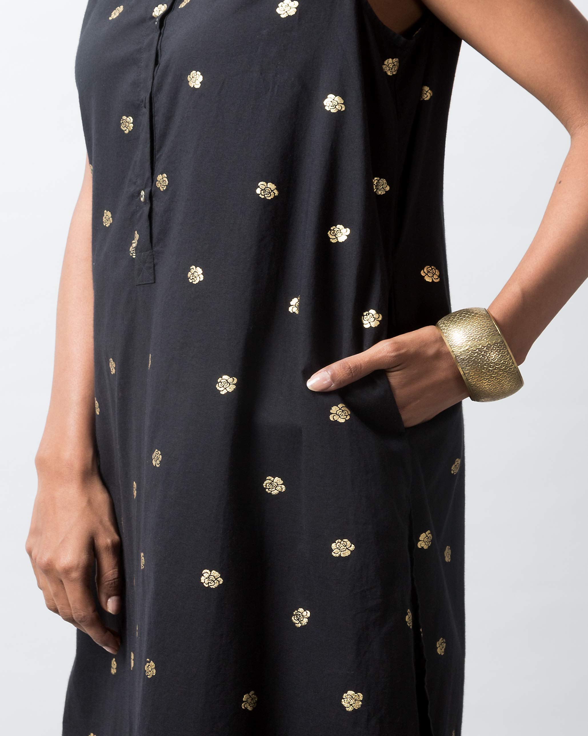Parallel Kurta - Black