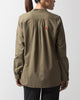 Mandarin Collar Top - Olive