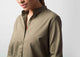 Mandarin Collar Top - Olive
