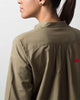 Mandarin Collar Top - Olive