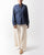 Mandarin Collar Top - Blue