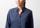 Mandarin Collar Top - Blue
