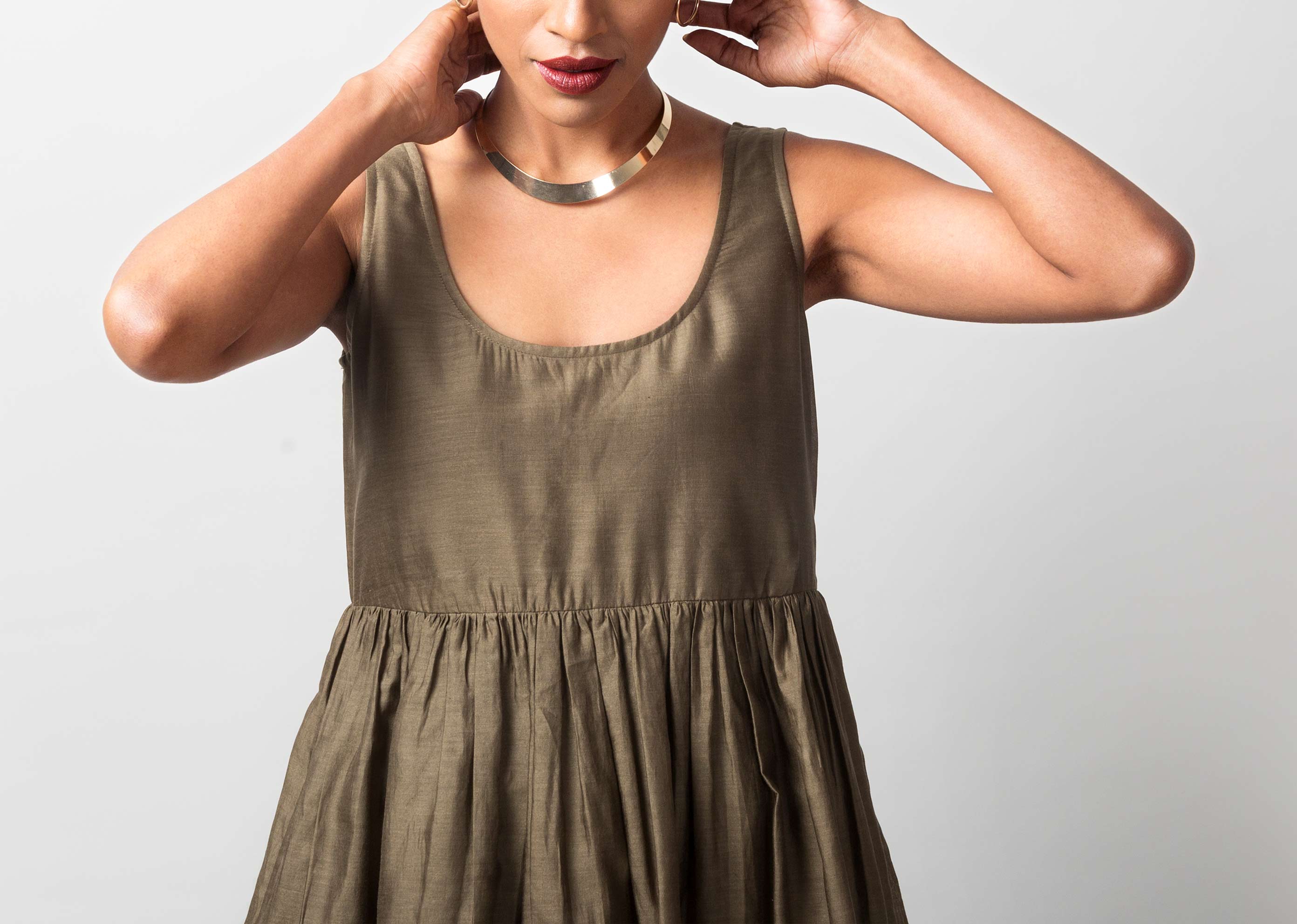 Ashwani Dress - Olive