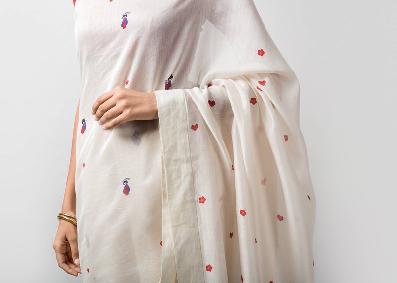 Doll Print Sari