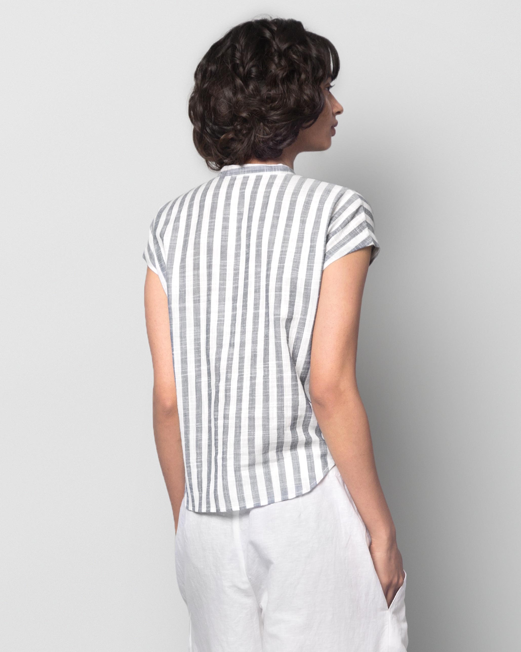 Kimono Stripe Top
