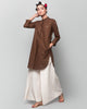 Classic Mid-length Kurta - Brown