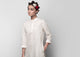 Classic Mid-length Kurta - Ivory