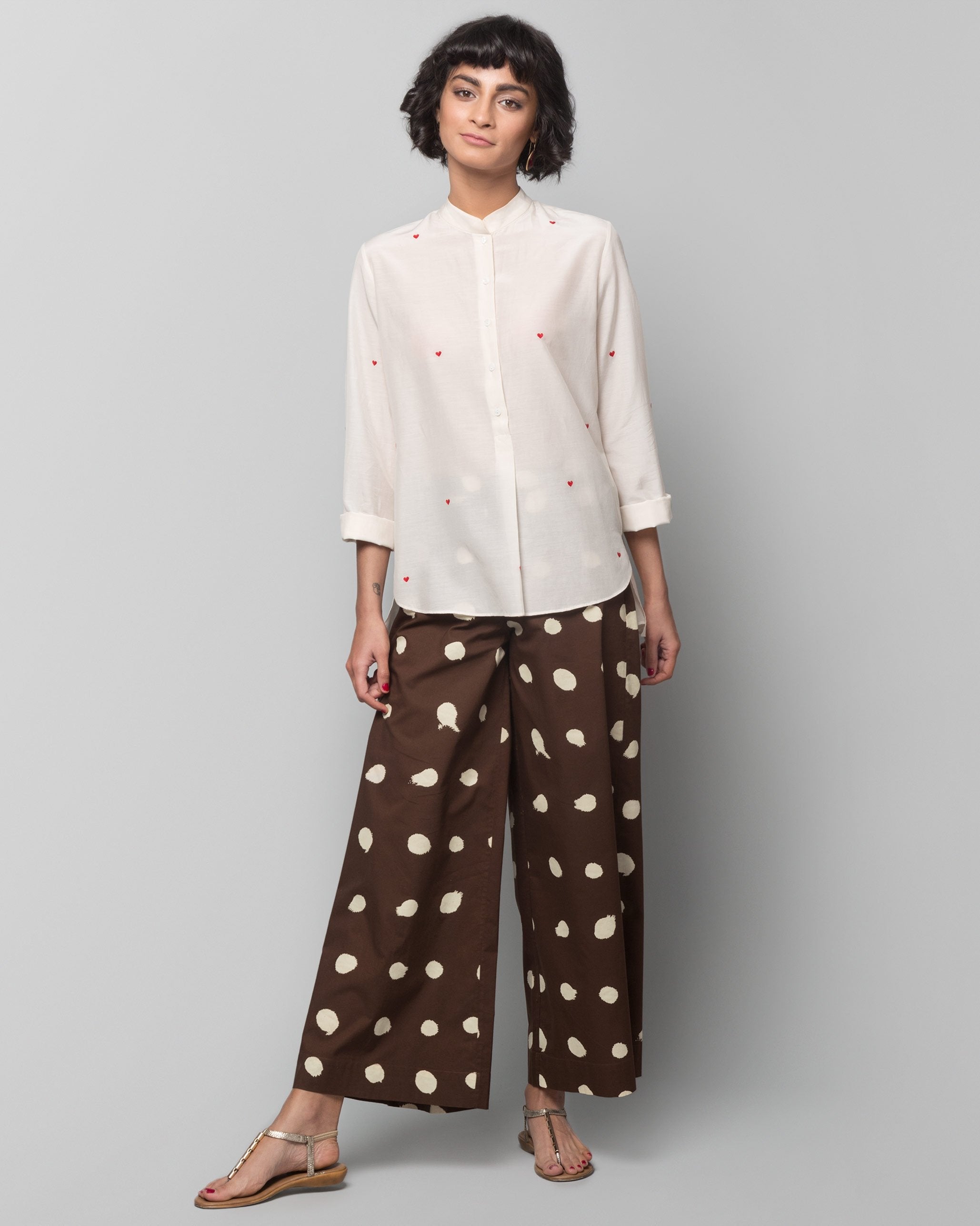 Hit Snooze Pyjamas - Brown & Ivory