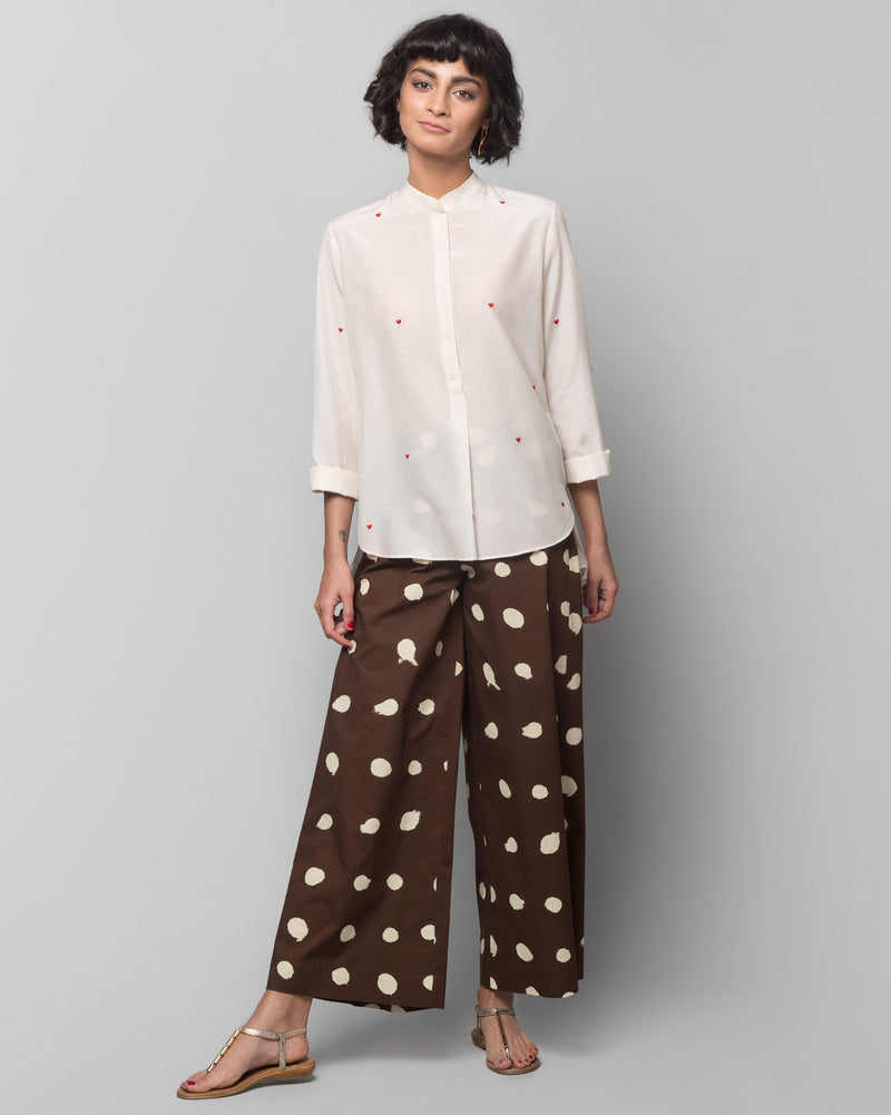 Hit Snooze Pyjamas - Brown & Ivory