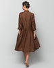 Luna Heart Dress - Brown