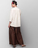 Mandarin Collar Heart Top - Ivory