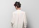 Mandarin Collar Heart Top - Ivory