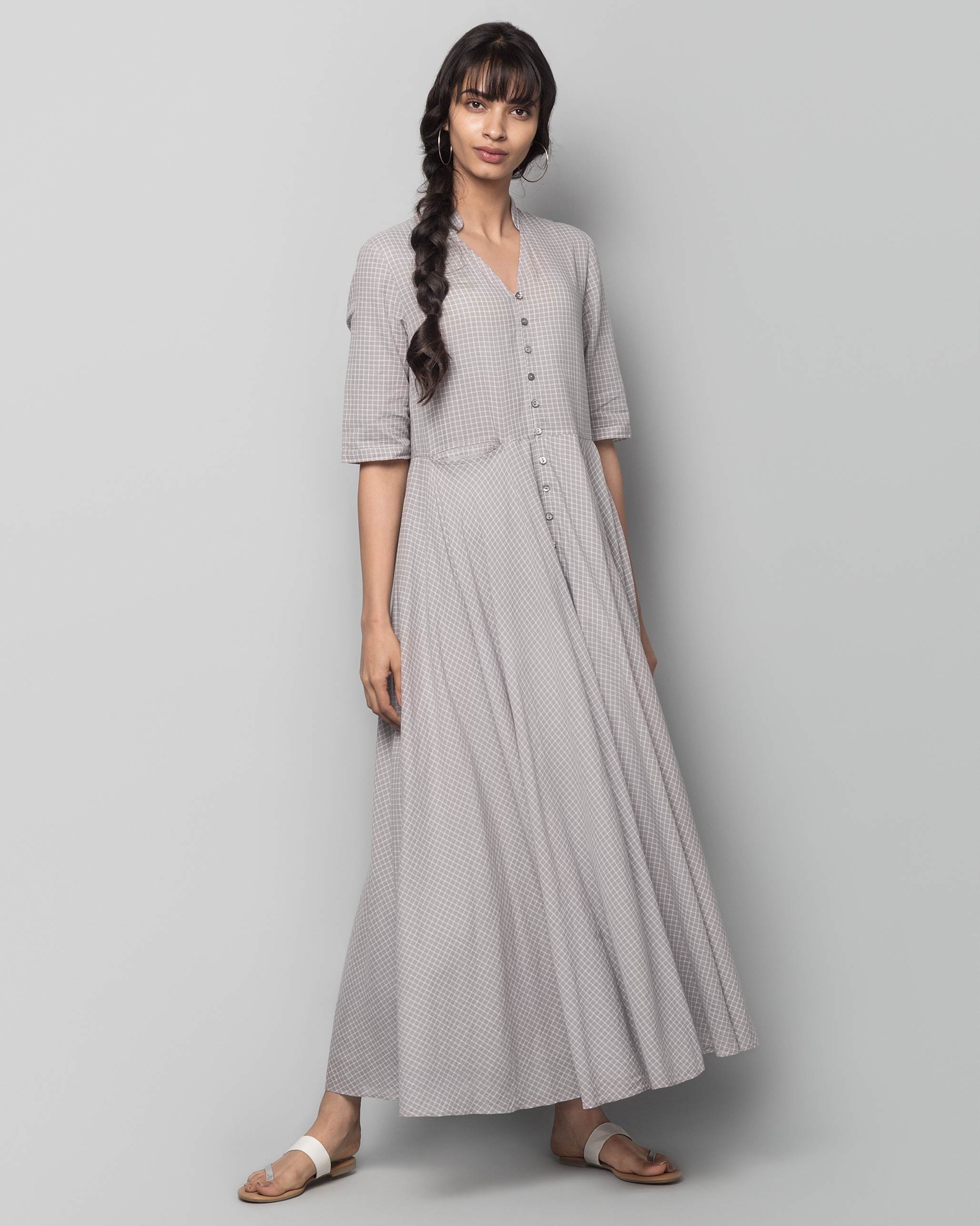 Akura Maxi Check Dress