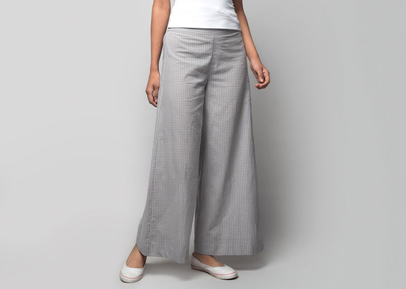 Basic Check PJs - Grey & White