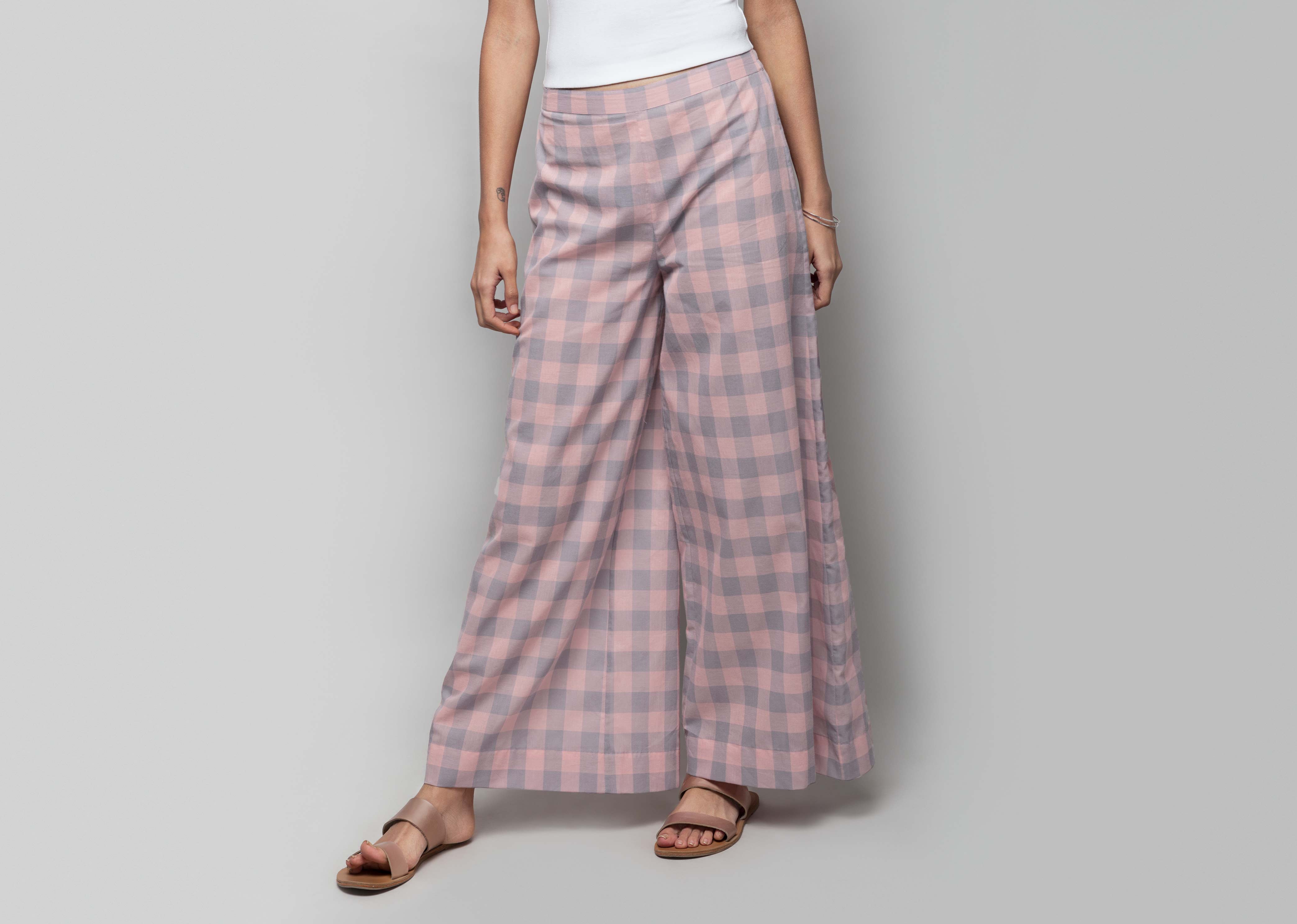 Basic Check PJs - Pink & Grey