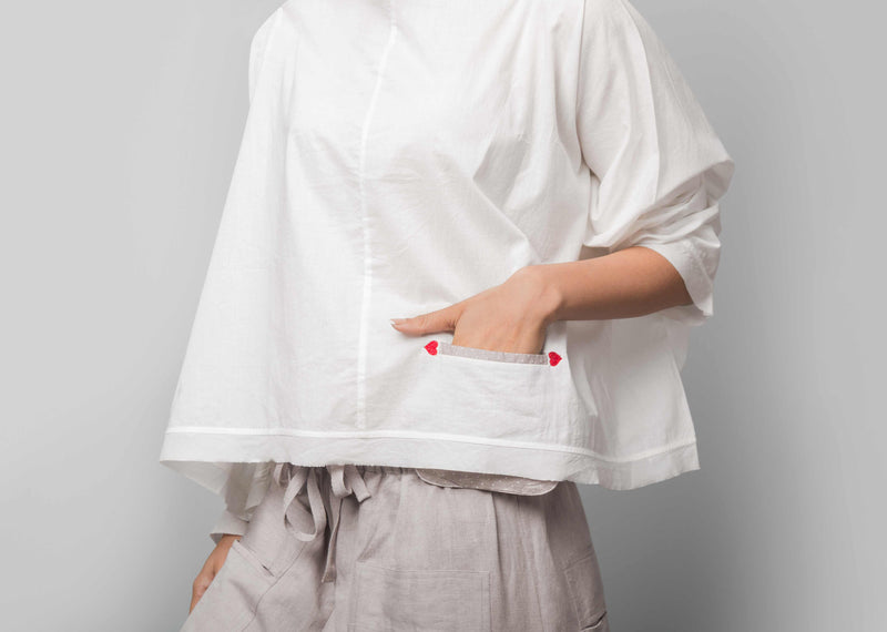Nico Fan Top - Ivory