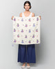 Geisha Scarf - Blue & Red