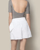 Poplin Shorts - White