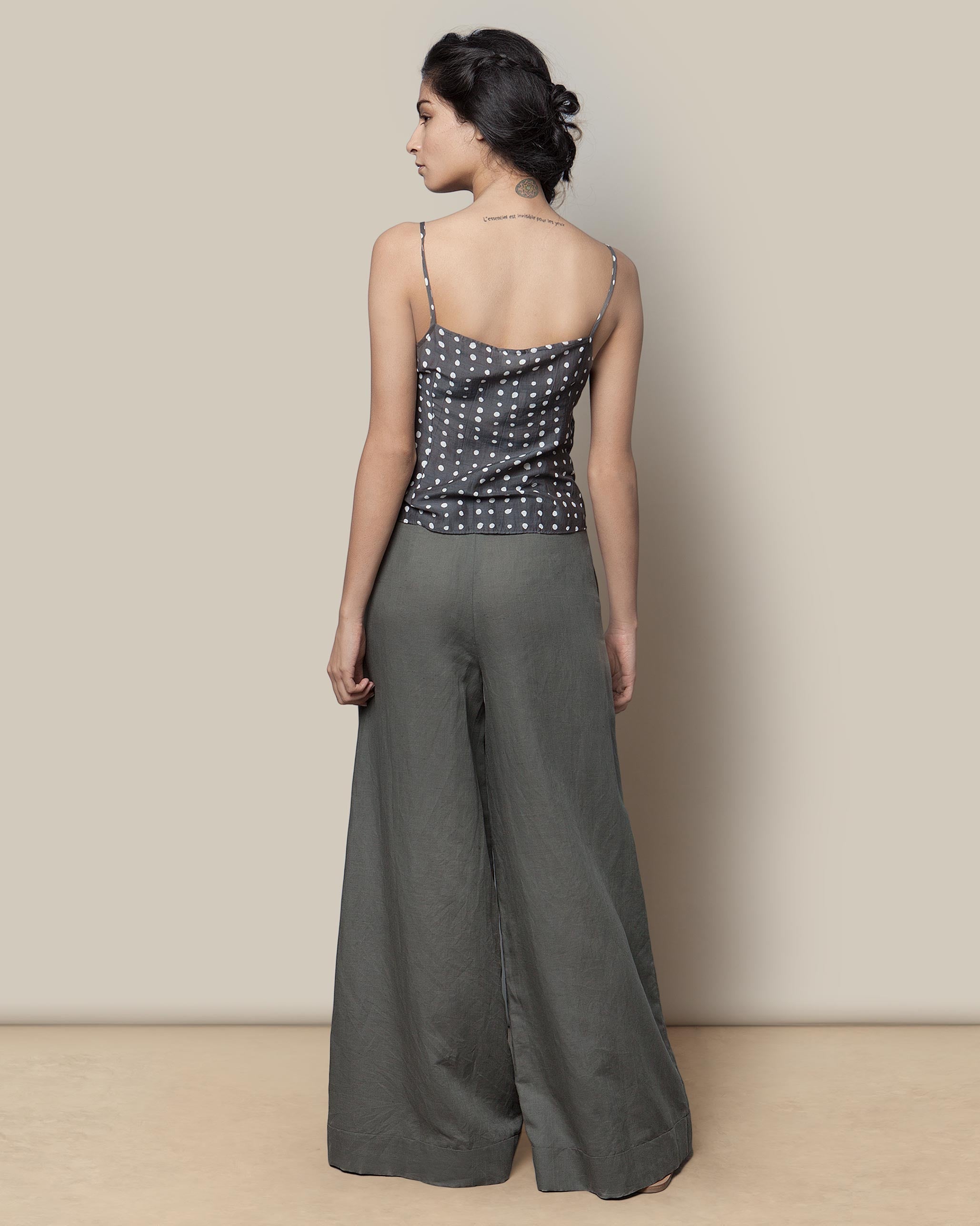 Linen Trousers - Charcoal