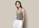 Long Tank Top - Charcoal