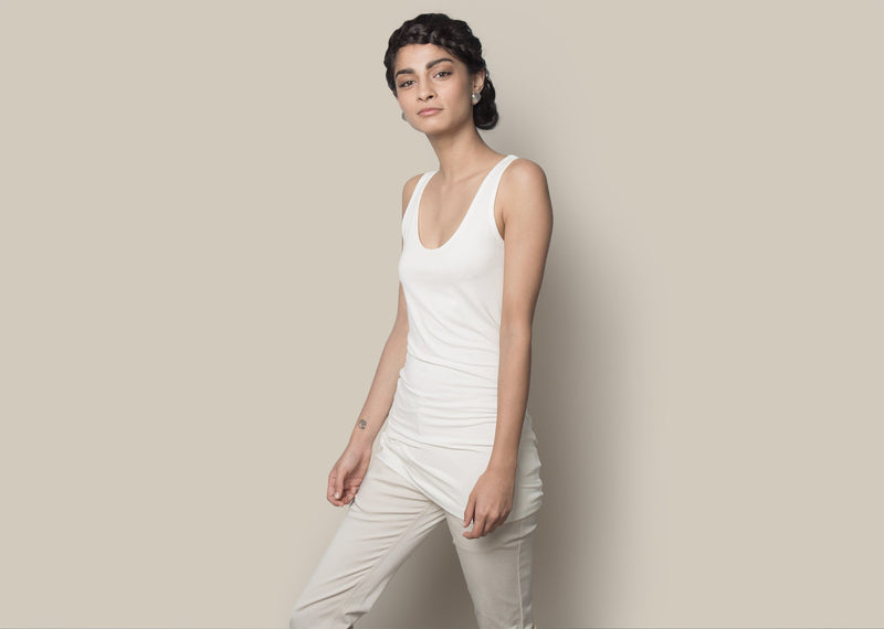 Long Tank Top - Ivory