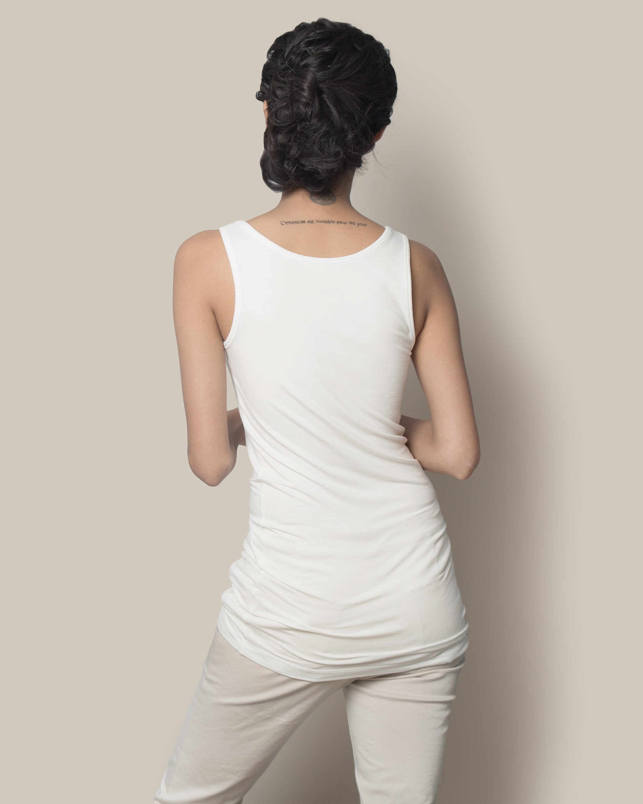 Long Tank Top - Ivory
