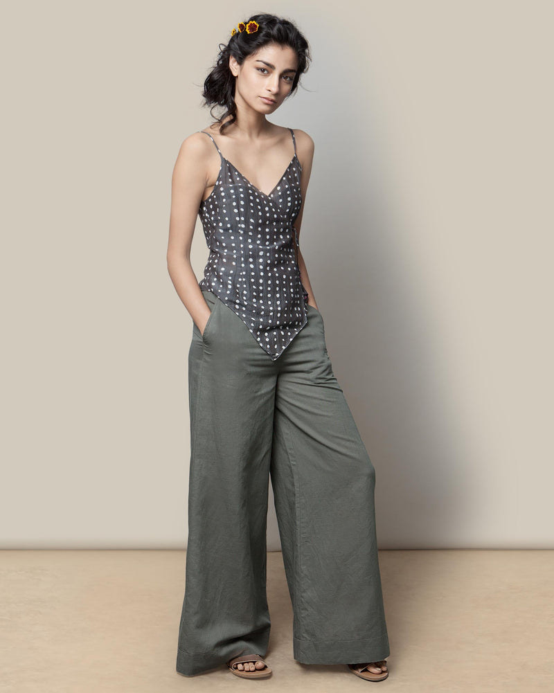 Polka Wrap Top