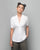 Gathered Jersey Top - White