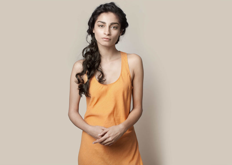 Racerback Sundress - Tangerine