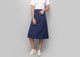Linen Cotton Skirt - Indigo