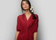 Front Knot Dress - Red