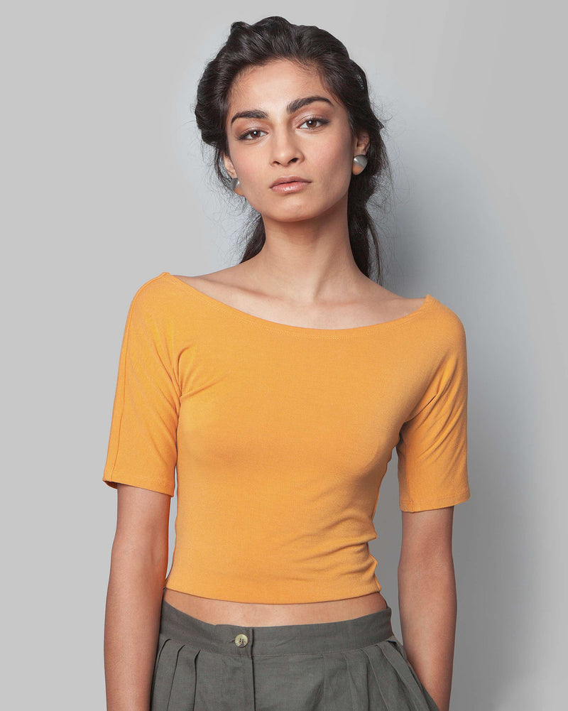 Ballerina Crop Top - Tangerine