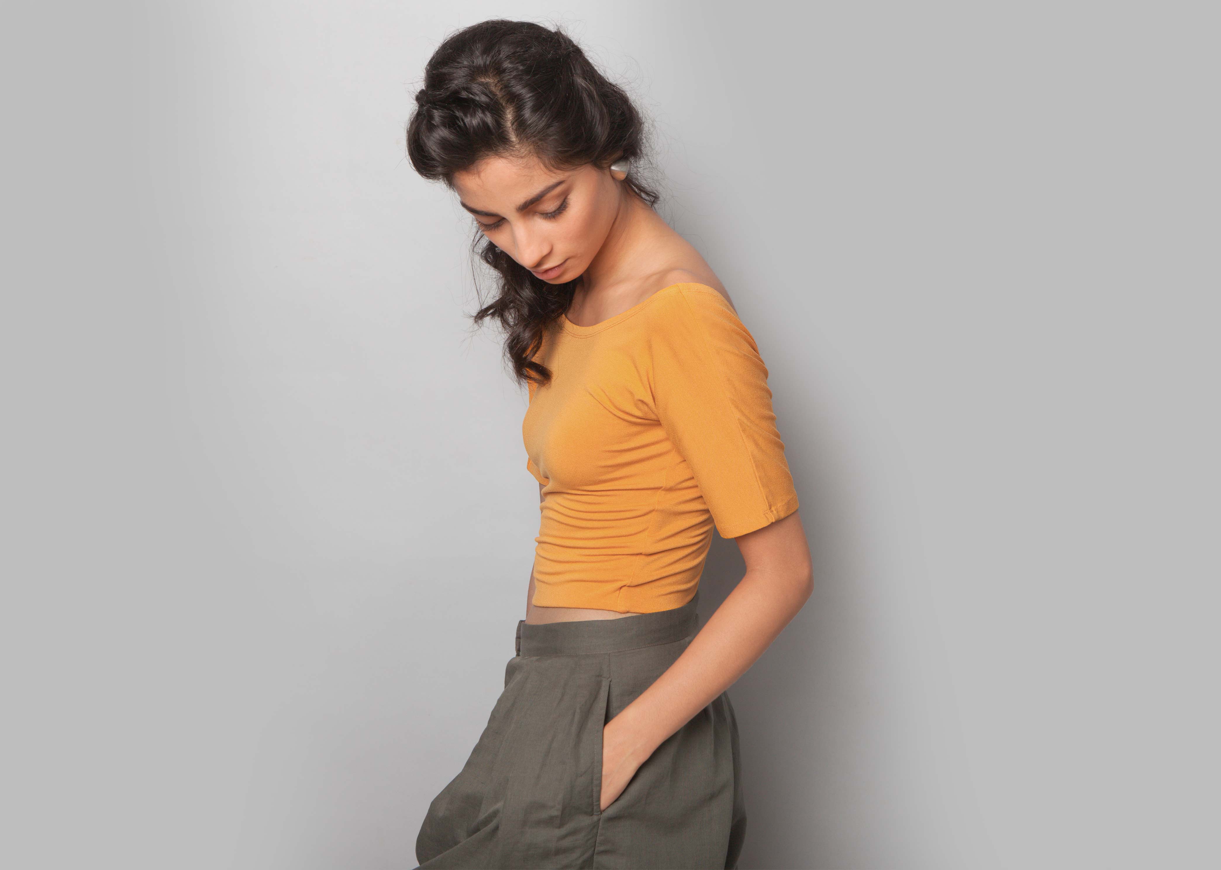 Ballerina Crop Top - Tangerine
