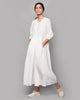 Pleated Waist Kurta - White