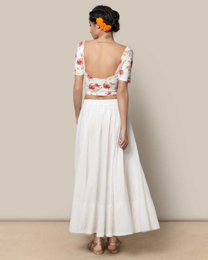 Panelled Skirt - Ivory