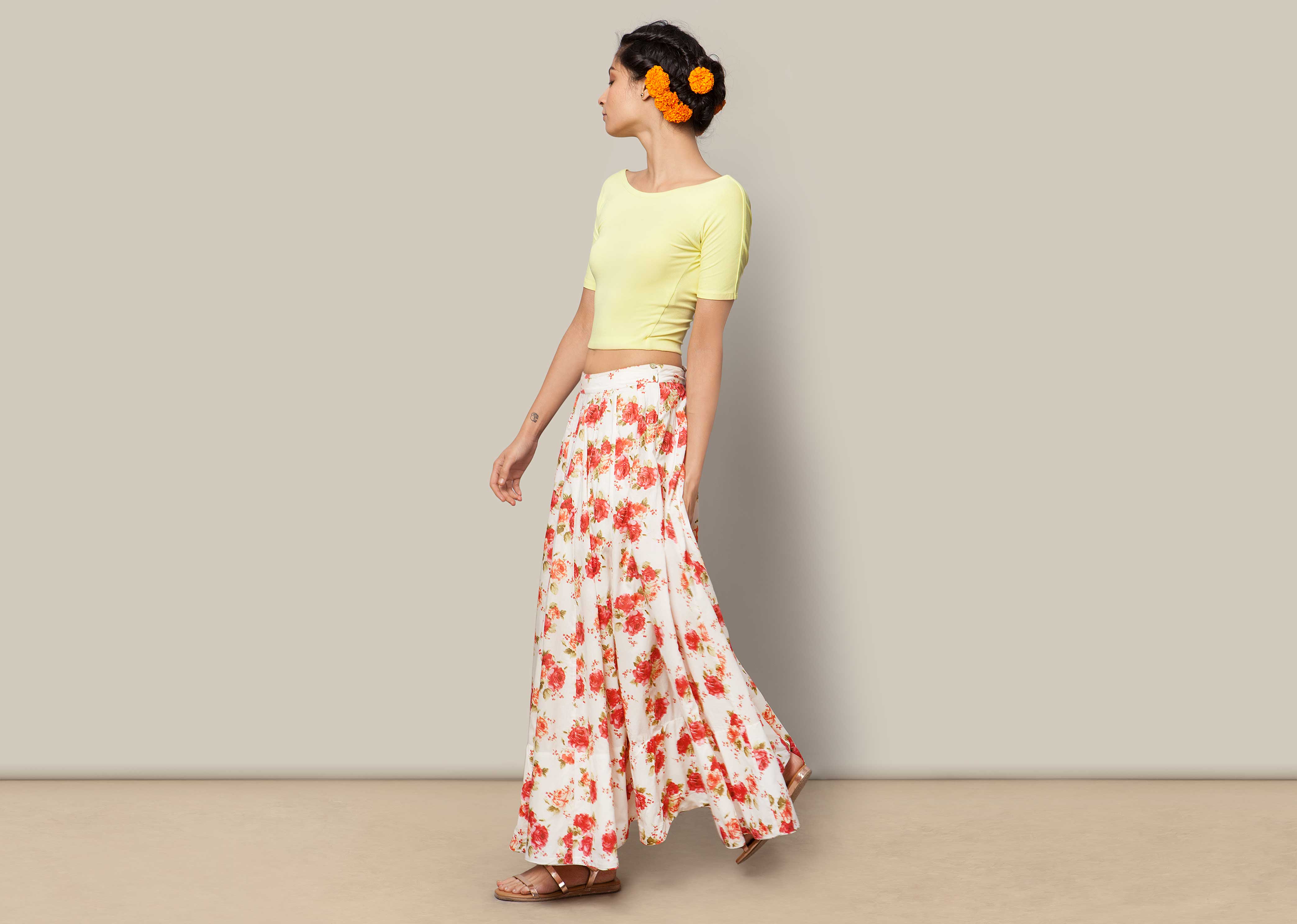 Panelled Skirt - Cheent