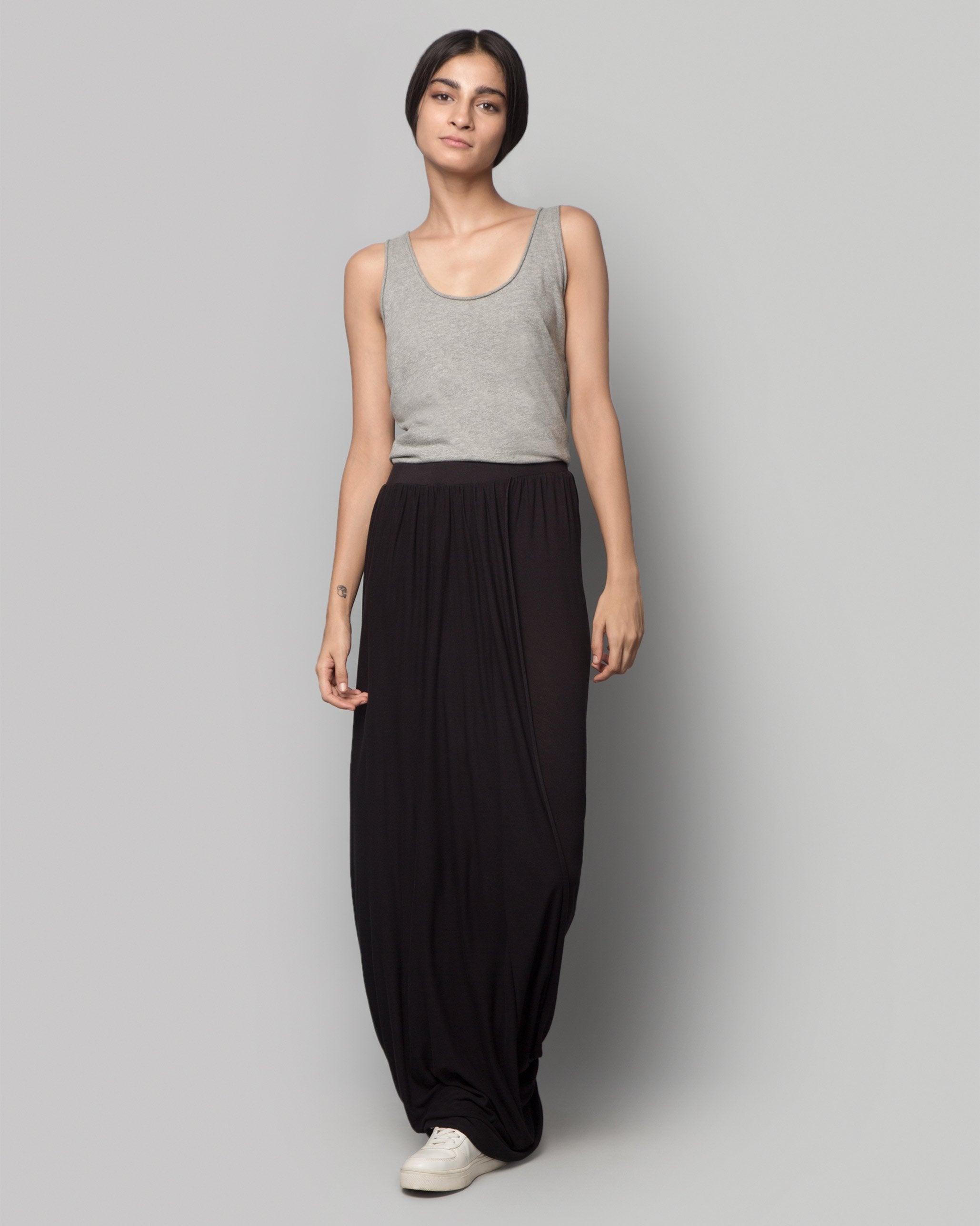 Jersey Wrap Skirt - Black