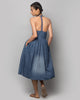 Abba Pleated Halter Dress