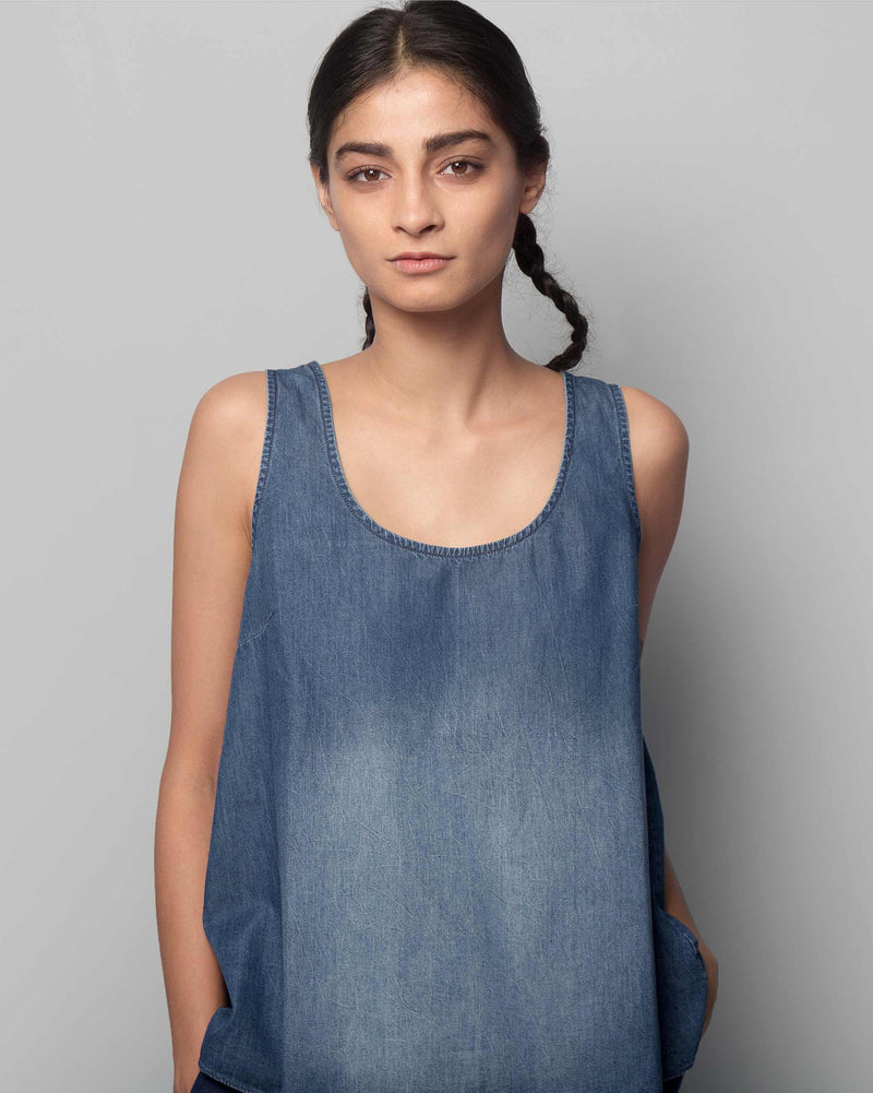 Diana Pleated-back Top