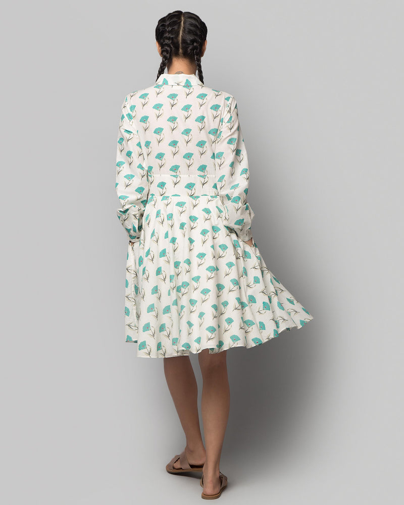 Misty Flared Collar Dress
