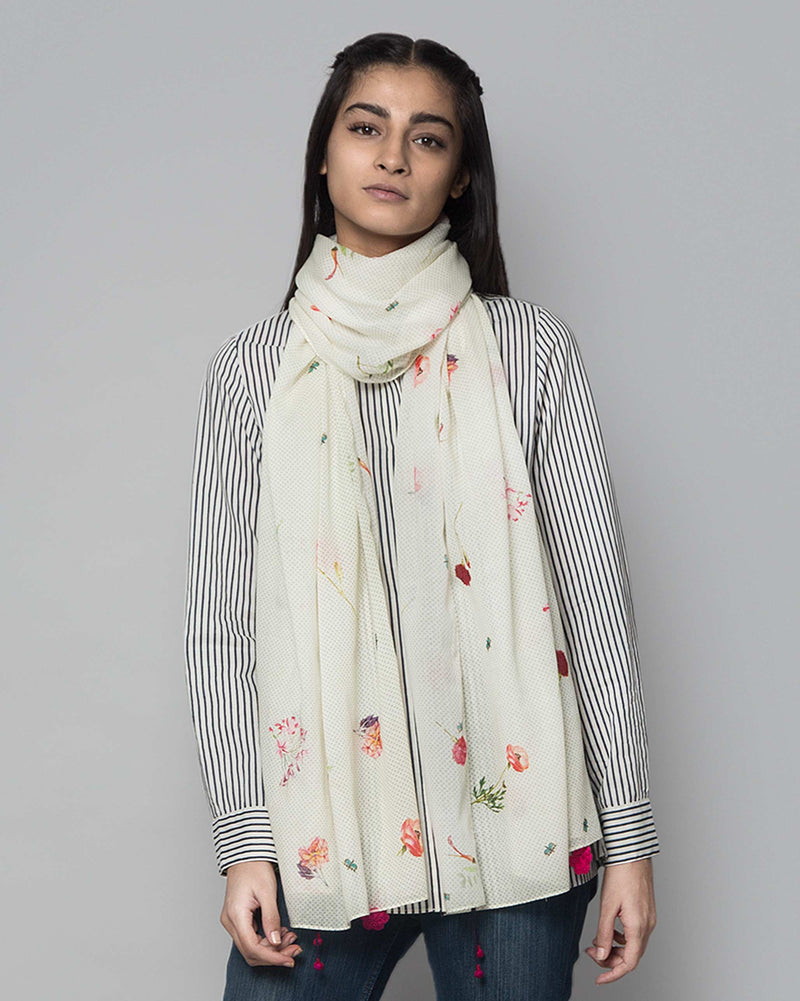 Omo Valley Fleur Dotted Scarf