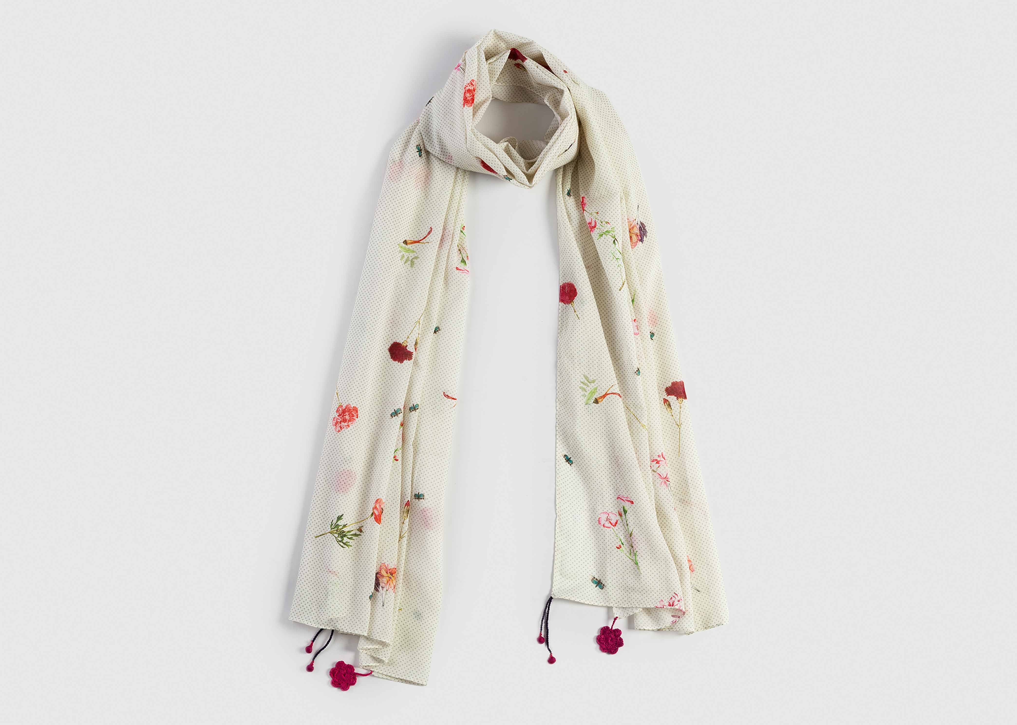 Omo Valley Fleur Dotted Scarf