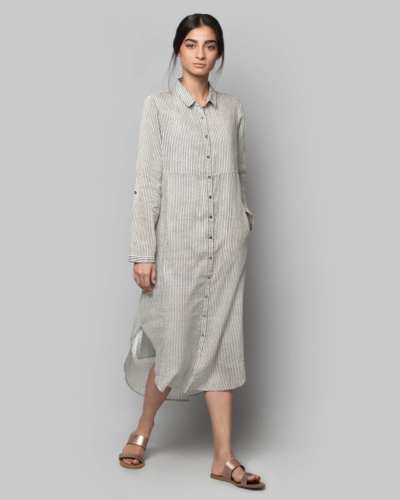 Pristine Long Shirt Dress