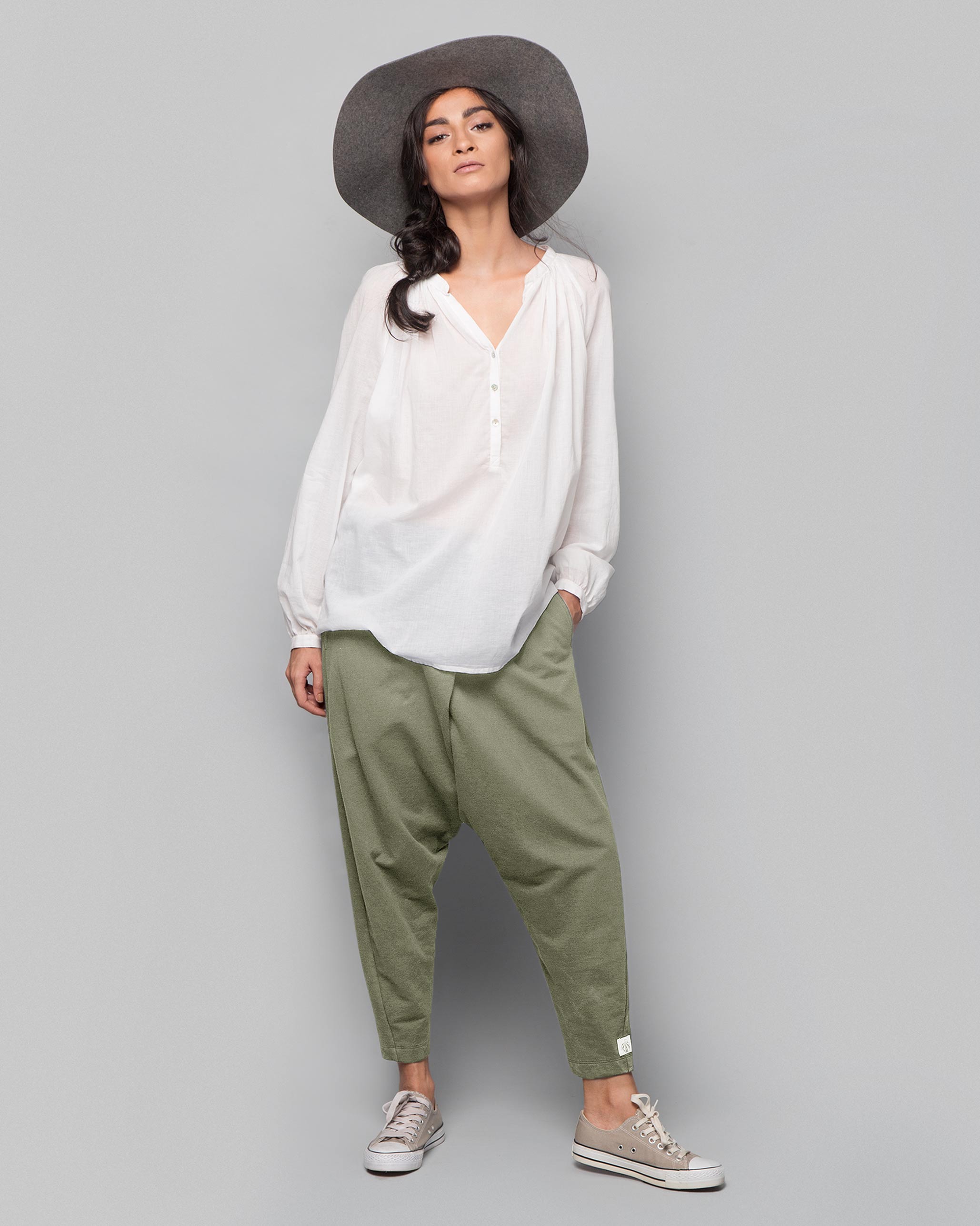 Jinan Slouchy Pants - Olivine