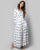 Pleated Wrap Polka Dress - Indigo & White