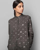 Outhouse Mid-length Kurta - Charcoal