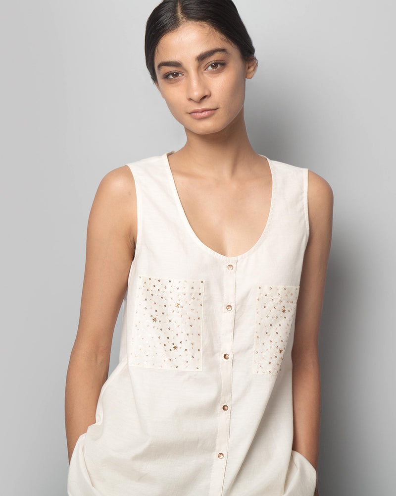 Dewdrop Sleeveless Top